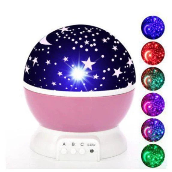 Luminaria Abajur Rotativa Projetor Globo Estrela