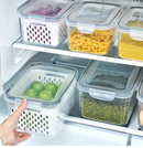 🥗 Kit com 3 Potes Herméticos Premium para Geladeira