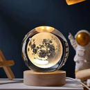 Luminária Decorativa Globo LED Lua Galáxia Sistema Solar Astronauta Bola De Cristal