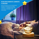 Luminária Decorativa Globo LED Lua Galáxia Sistema Solar Astronauta Bola De Cristal