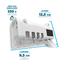 Suporte Dispenser de Escova e Pasta de Dentes Com Esterilizador UV Automático