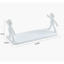 Prateleira Adesiva Multiuso – Organizador de Cozinha e Banheiro Criativo Bonequinho／C-01