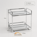 ✨ Organizador Elegance 2 Andares Espelhado | Casa Vibe Decor