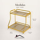 ✨ Organizador Elegance 2 Andares Espelhado | Casa Vibe Decor