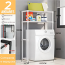 Prateleira Organizadora para Lavanderia com 3 Prateleiras – Casa Vibe Decor