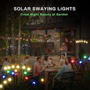 Kit Luminaria Solar Led Vagalume Para Jardim Luz Ao Ar Livre À Prova D'água Mudança De Cor Firefly