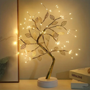 Luminaria Arvore LED Folhas Dourada para Casa Decoração do Quarto Iluminação de Mesa de Cabeceira